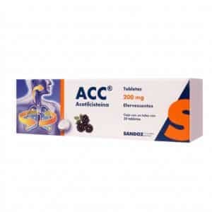 ACC ACETILSISTEINA 200 MG TAB EFERV 20
