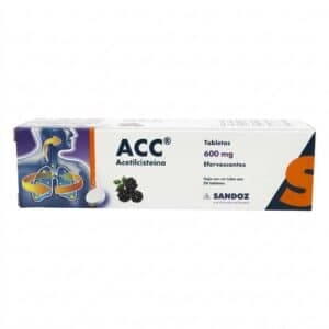 ACC ACETILCISTEINA 600MG EFERVECENTE C/20 TAB