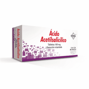 ACIDO ACETILSALICILICO DE ULTRA 100MG C/30 TAB LIB PROLO