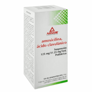 AMOXICILINA/ACIDO CLAVULANICO 125/31.25/5ML PEDIATRICO SUSP. C/FRASCO 60ML