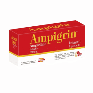AMPICILINA AMPIGRIN INF 3 AMP 250/200/100/30MG/3 ML
