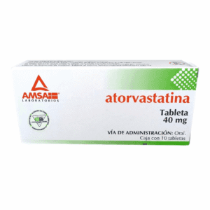 ATORVASTATINA AMSA 40MG C/10 TAB