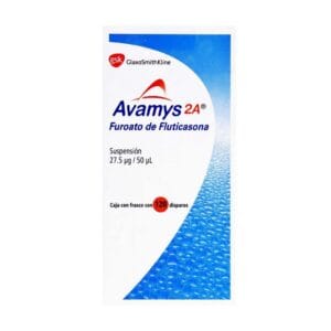 AVAMYS 2A FUROATO DE FLUTICASONA 27.5UG/50 UL C/120 DOSIS