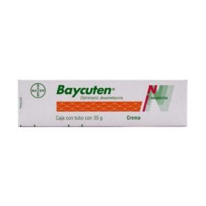BAYCUTEN N CLOTRIMAZOL/DEXAMETASONA/NEOMICINA 1G/0.04G/0.50G  CREMA 35 G