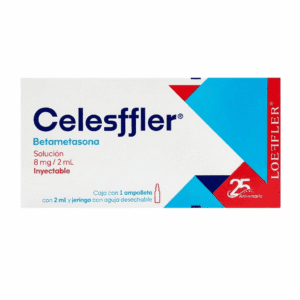 BETAMETASONA 8MG/2ML SOL INY CELESFFLER C/1 AMPOLLETA