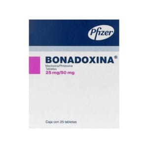 BONADOXINA MECLOZINA/PIRIDOXINA 25MG/50MG C/25 TAB