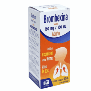 BROMHEXINA SOLUCION ADULTO 160MG/100ML C/FRASCO 100ML