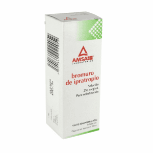 BROMURO DE IPRATROPIO DE AMSA SOL 250MCG/ML FRASCO C/20ML P/NEBULIZAR