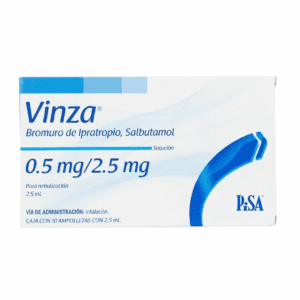 BROMURO DE IPRATROPIO SALBUTAMOL 0.5MG/2.5MG  CAJA C/10 AMPOLLETAS PISA