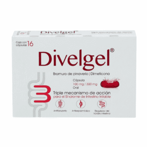 BROMURO DE PINAVERIO/DIMETICONA 100MG/300MG DIVELGER C/16 CAPS