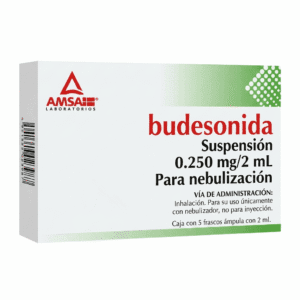 BUDESONIDA DE AMSA 0.250MG/2 ML SOL P/NEBULIZAR C/5 AMP