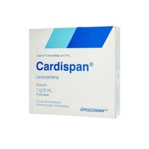 CARDISPAN LEVOCARNITINA INY AMP 5ML C/5 AMP