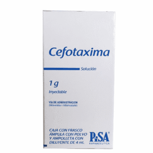 CEFOTAXIMA 1G IV SOL INY C/FRASCO AMPULA PISA