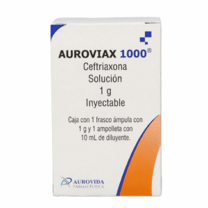 CEFTRIAXONA AUROVIAX 1G I.V. SOLUCION INYECCION