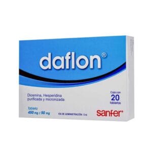 DAFLON DIOSMINA/HESPERIDINA 450MG/50MG C/20 TAB