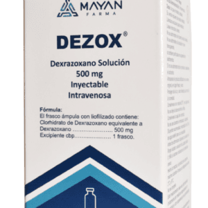 DEZOX DEXRAZOXANO 500MG SOLUCION INYECTABLE INTRAVENOSO CAJA CON 1 FRASCO AMPULA