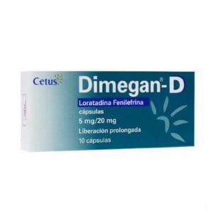 DIMEGAN D LORATADINA//FENILEFRINA 5/20MG CAP C10