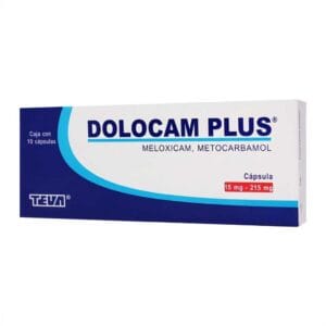 DOLOCAM PLUS MELOXICAM/METOCARBAMOL 15/215 MG CAPS C/10