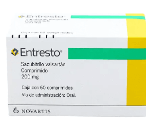 ENTRESTO SACUBITRILO DE VALSARTAN 200MG CAJA CON 60 COMPRIMIDOS