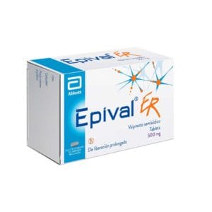 EPIVAL ER VALPROATO SEMISODICO 500MG C/30 TABLETAAS LIBERACION PROLONGADA