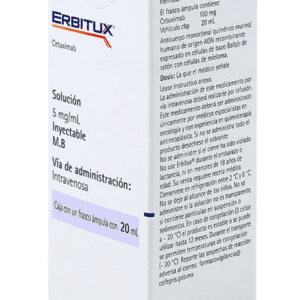 ERBITUX CETUXIMAB 5MG/ML SOLUCION INYECTABLE CAJA FRASCO 20ML