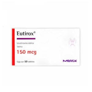 EUTIROX LEVOTIROXINA SÓDICA 150MG CAJA CON 50 TABLETAS