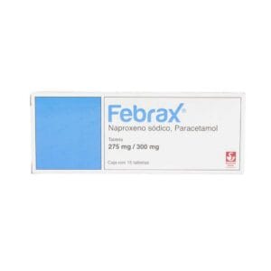 FEBRAX NAPROXENO/PARACETAMOL 300MG 15 TABLETAS