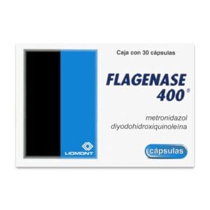 FLAGENASE 400 METRONIDAZOL/DIYODOHIDROXIQUINOLEINA 400MG  CAP C/30
