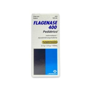 FLAGENASE 400 METRONIDAZOL/DIYODOHIDROXIQUINOLEINA  PEDIATRICO SUSP 120ML