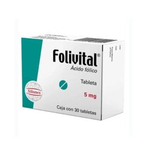 FOLIVITAL ACIDO FOLICO  5MG C/30 TABLETAS
