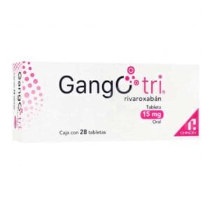 GANGO TRI RIVAROXABAN 15MG C/28 TABLETAS