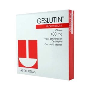 GESLUTIN PROGESTERONA 400MG C/15 CAPSULAS ORALES/VAGINALES