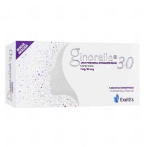 GINORELLE 30 DROSPIRENONA/ETINILESTRADIOL 3MG/30MCG C/28 COMPRIMIDOS