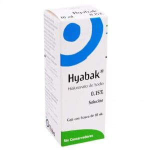 HYABAK HIALURONATO DE SODIO 0.15% SOL. OFTALMICA C/FRASCO 10ML