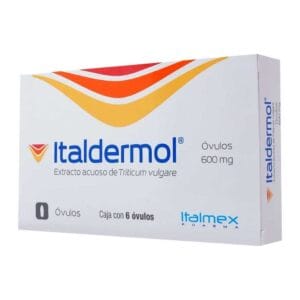 ITALDERMOL TRITICUM VULGARE 600MG C/6 OVULOS