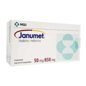 JANUMET 50/850MG SITAGLIPTINA/METFORMINA C/56 COMPRIMIDOS