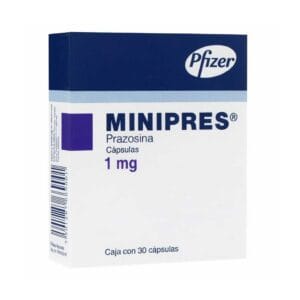 MINIPRES PRAZOSINA C/30 CAPS 1MG
