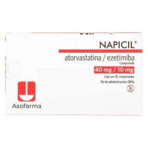 NAPICIL ATORVASTATINA/EZETIMIBA 40MG/10MG C/30 COMPRIMIDOS