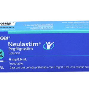 NEULASTIM PEGFILGRASTIM 6MG/0.6ML SOLUCION INYECTABLE CAJA CON UNA JERINGA PRELLENADA CON ENVASE DE BURBUJA