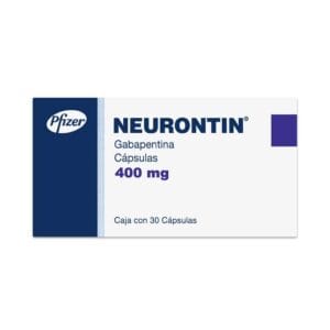 NEURONTIN GABAPENTINA 400MG C/30 CAPSULAS