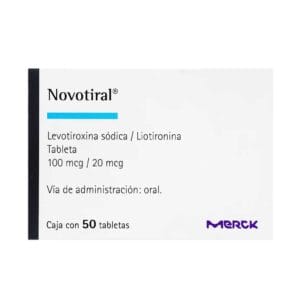 NOVOTIRAL LEVOTIROXINA SODICA/LIOTIRONINA 100MCG/20MCG C/50 TAB