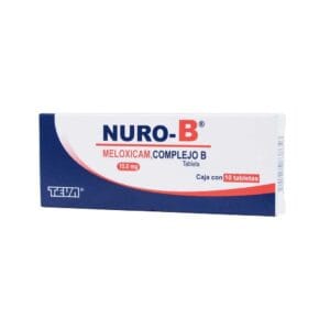 NURO-B COMPLEJO B/MELOXICAM  15MG 100MG/100MG/5MG/15MG C/10 TABLETAS