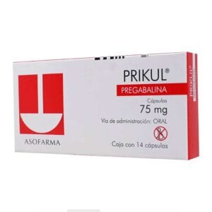 PRIKUL PREGABALINA 75MG C/14 CAPSULAS