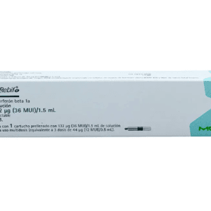 REBIF NF INTERFERON BETA 1A 123UG (36MUI)/1.5ML SOLUCION INYECTABLE CAJA CON UN CARTUCHO PRELLENADO