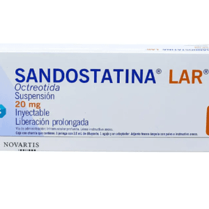 SANDOSTATINA LAR OCTREOTIDA 20MG SUSPENSIÓN INYECTABLE CAJA CON UNA JERINGA 2ML
