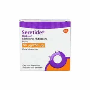 SERETIDE DISKUS SALMETEROL/FLUTICASONA 50UG/500UG C/60 DOSIS