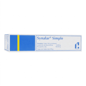 SYNALAR SIMPLE ACETONIDO DE FLUOCINOLONA CREMA C/20G