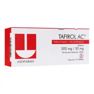 TAFIROL AC PARACETAMOL/DICLOFENACO 500MG/50MG C/15 TAB