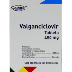 VALGANCICLOVIR 450MG CAJA CON 60 TABLETAS