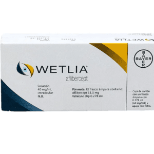 WETLIA AFLIBERCEPT 40MG/ML SOLUCION INYECTABLE CAJA FRASCO AMPULA
